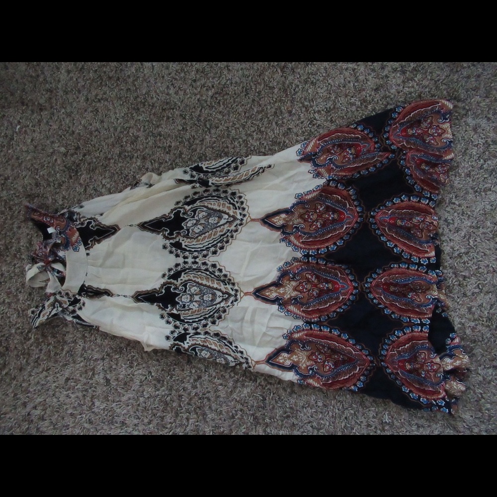 Paisley trapeze dress